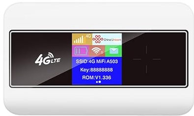 HOSAYA MF904 Router WiFi 4G Portatile Con SIM - Modem LTE per 10 Utenti, Hotspot da Viaggio Ad Alta Velocità, Batteria Integrata, Mini Router Sbloccato