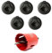 Haasweller 5X Pull Lock Möbelschloss inkl Bohrer 1-21mm Wandstärke wie Push Lock Schloss für Wohnmobil Camper Ausbau Druckschloss