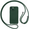 Vauki Coque pour iPhone 13 Mini avec Cordon, Etui avec Collier - Tour de Cou Lanière en Corde - Silicone Housse avec Réglable Chaine pour iPhone 13mini, Bandouliere - Vert