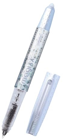 Online magiXX radierbarer Tintenroller Weiß mit Tintenpatrone I Rollerball mit 0,7mm Strichstärke I inkl. 1x Patrone blau I radierbarer Stift für Schule, Uni und Büro I thermosensitive Tinte