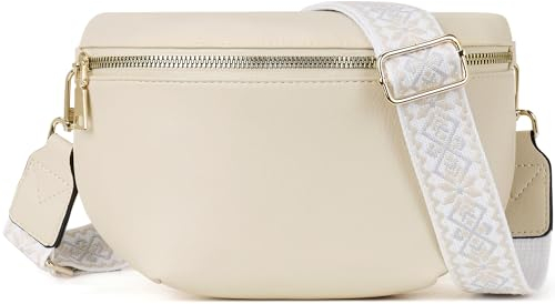 Roulens Kleine Damen Umhängetaschen,Elegant Bauchtasche Damen,Umhängetasche aus Veganes PU Leder,Crossbody Bag Damen,RFID Blockierung Kartenschlitz Brusttasche mit Verstellbar Abnehmbar Breiter Gurt