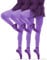 sesto senso 3 Paia Collant Ragazza 40 Den Viola scuro Colorata Coprente Microfibra Bambina 128-134 Milka Purple