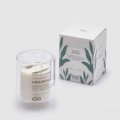 EDG Enzo De Gasperi Kerze Silhouette mit Duft H.12 D.10 C4 Aloe & Sea Salt