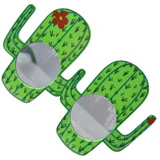 Yardenfun Kaktus-partybrille Grün Stachelig Lustige Brille Für Cosplay-party Dekoratives Spielzeug Foto-requisiten Kostümzubehör Für Hawaii-tanzparty
