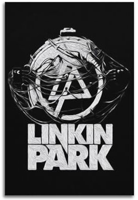 GIOEPWSWUI Linkin Park Malerei-Poster, dekoratives Leinwand-Wandposter, Kunstdruck, moderne Familienschlafzimmer-Dekoration, 20 x 30 cm