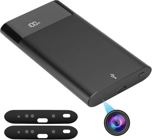 LaoZiGan Hidden Camera Mini DV FULL UHD 4K Night Vision Remote Real Time Video 1200 Megapixel Power Bank 5000mAh Portable Compact Camera for Home Office and Outdoor