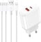 iPad Ladekabel und iPad Ladegerät [2Pack 2M] iPad Pro Ladegerät Ladekabel mit Netzteil 20W Schnellladegerät mit 2M iPad Lade-Kabel USB C Schnellladekabel für iPad/i-Pad Pro/i-Pad Air/i-Pad Mini