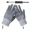 Nuytghr Guantes térmicos de invierno | Guantes calefactados con batería | Guantes eléctricos | Guantes de invierno recargables, guantes de invierno de 3 niveles para clima frío, guantes de invierno