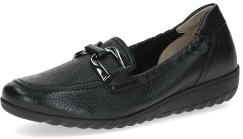 CAPRICE Damen Slipper aus Leder mit Zierschnalle
