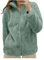 Felpa Donna Pile Invernale Caldo con Cerniera Giacca da Camera Donna Invernale Corta Pile Senza Cappuccio Giacche Invernale con Pile Tinta Unita Cappotto In Peluche Sherpa Giubbotto Fleece Comoda