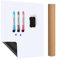 Magnetic Dry Erase Whiteboard for Fridge – A3 Meal Planner & Shopping List Board with 3 Colour Markers & Magnetic Eraser