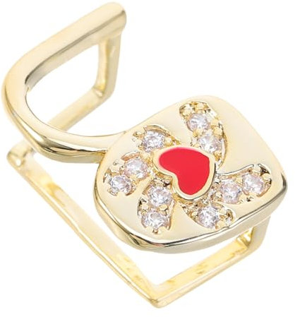 TOVINANNA Love Ginger Protezione per l'apparecchio per la Bocca Griglie per la Bocca da Uomo apparecchi per la Protezione della Bocca Griglie Bocca per Le Donne BREPLE novità Zircone d'oro