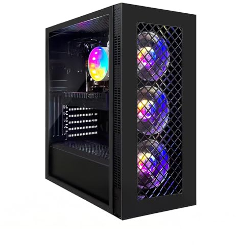STGsivir Gaming PC, Gaming Computer Desktop Tower, GeForce RTX 2060 Super 8GB GDDR6, Core i7 8th up to 4.1 GHz, 32GB DDR4 RAM, 1TB SSD, WIFI6, BT 5.0, RGB Fan x3, Windows11 PRO