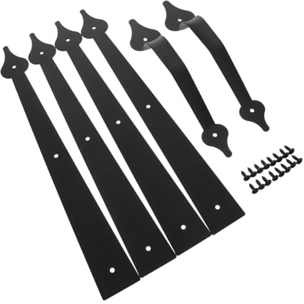 FONDOTIN Maniglia per Porta in Ferro Battuto Resistente e Durevole con per Porta Garage Magazzino Granai e Uso