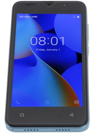 MENDUNER Smartphone, écran HD 5,0 Pouces, Résolution 1440 X 3040, 4 Go de RAM, 32 Go de ROM, Double Emplacement pour Carte SIM, Reconnaissance Faciale WiFi FM GPS pour 12 (Blue)