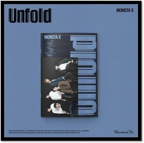 MONSTA.X Unfold [Photobook Ver.] 3rd US Full Album (Heartbreak Ver.)