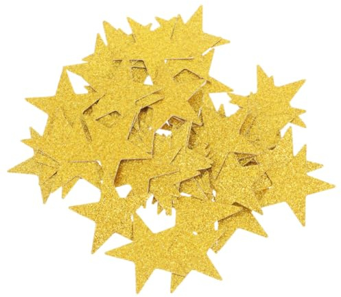 Zerodeko 100 Stück Goldene Papiersterne Sternenglitzer Konfetti zum Basteln und Streuen Elegant Geformt Vielseitig Einsetzbar für Tischdekorationen und Kreative Bastelarbeiten