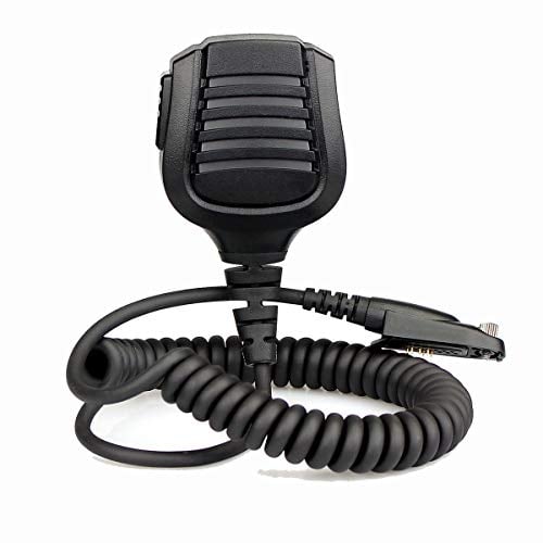 Retevis Lautsprechermikrofon Wasserdicht IP54 Kompatibel mit Walkie Talkie RT82 RT87 RT29 RT648 Kompatibel Ailunce HD1 DMR Radio Digital Funkgerät (1 Stück)
