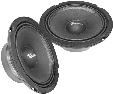 Timpano M6-4 Mid Range Loud Speaker 4 Ohm - Easy To Install Without Amplification (Pair)