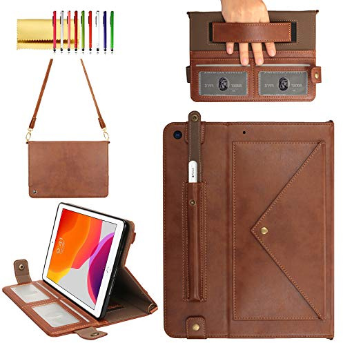 Techcircle Handtaschen-Schutzhülle für iPad mini 7,9 Zoll Serie, iPad mini 4/Mini 5, leicht, mit Ständer, Crossbody-Schutzhülle mit Stifthalter, Handschlaufe und Schultergurt, weiche Schutzhülle