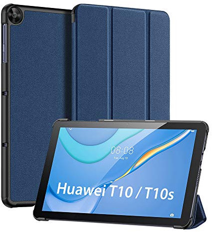 DUX DUCIS Funda Carcasa para Huawei MatePad T10 / T10s 2020, Ultra Delgado Silm Stand Función Smart Fundas Duras Cover para T10s 10.1 AGS3-L09 AGS3-W09 / T10 9.7 AGR-L09 AGR-W09 (Azul)