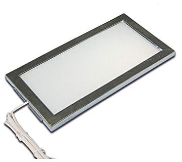 Flache LED-Unterbauleuchte LED Sky, 24V DC, mit LED24 Stecker, 6W 4000K, Edelstahloptik