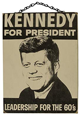 TG,LLC Treasure Gurus Vintage Holz JFK Wandschild John F Kennedy für Präsidenten Politische Kampagne Werbeplakat Retro Decor