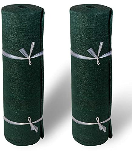 hanSe Sichtschutz für Balkon und Garten, 1.50 m hoch, 50 m lang, grün, aus HDPE-Gewebe, schimmel- und moderfrei, pflegeleicht und langlebig, inkl. Befestigungsband