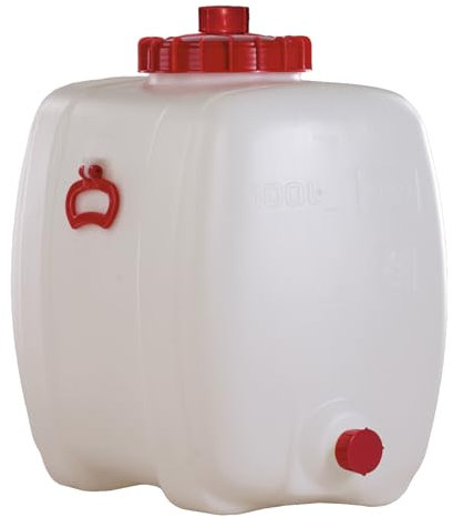 Graf Universal-Fass 100 Liter oval aus lebensmittelechten PE - Wasserkanister, Kanister, Gärbehälter, Fass, Wasserbehälter, Mostfass, Wasserfass, Fass mit Deckel, Kunststofffass, Barrel