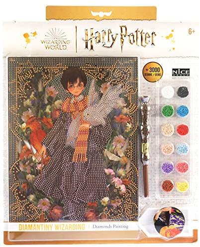 DIAMANTINY Harry Potter - Yume Fantasy Harry - Kit Créer la mosaïque, Activités Crystal Art, Diamond Painting, 1 Tableau A4