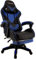 xRace Gaming Stuhl, Bürostuhl, Ergonomischer Pc Stuhl, Gaming Sessel aus Leder mit Lendenwirbelstütze, Verstellbarer Drehbarer, Task Stühle mit Fußstütze und Kopfstütze, Blau