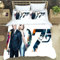 ALJODI James Bond Bettbezug aus Mikrofaser, Bettbezug 007, verdeckter Reißverschluss, 3-teiliges Bettwäsche-Set (A7, 135 x 200 cm + 50 x 75 cm)