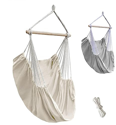 Linxor - Chaise hamac Suspendue avec système d'attaches - Plusieurs Coloris Disponibles