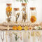 LAUMOE 4er Set Trockenblumen im Glas, Trockenblumen, Trockenblumen Deko, Reagenzgläser für Blumen Deko Beige Deko Fensterbank Getrocknete Blumen Boho Deko für Sommer Deko Innen