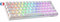 Geeky GK61 60% | Hot Swappable Mechanical Gaming Keyboard | 62 Keys Multi Color RGB LED Backlit for PC/Mac Gamer | ISO FR AZERTY French Layout (White, Mechanical Speed Yellow)