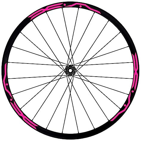 Komplettes Aufkleber-Set für Felgen 26 Zoll – 27,5 Zoll – 28 / 29 Zoll – Fahrrad MTB Bike Sticker Qualität wählen Farbe MTB010 (26 Zoll, 046 Fluo-Pink)