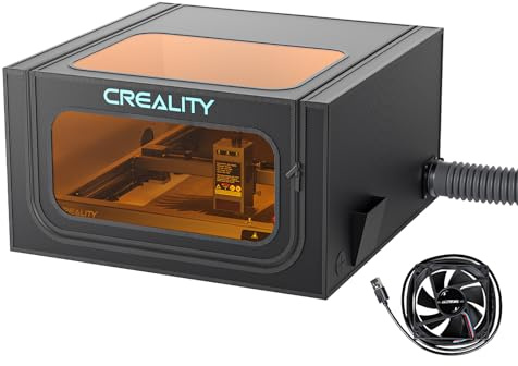 Creality Enclousre Housse de protection pour machine de gravure laser avec protection des yeux, isole contre les fumées et les odeurs pour machine de découpe