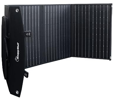 KnappWulf KW150: 120W faltbares Solarpanel, tragbares Solarmodul mit USB-C, USB-A und Power Station Anschluss, kompatibel mit Smartphone und Laptop