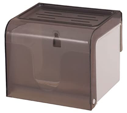 Pretty Wall mounted tissue box cover gray plastic Bathroom Storage Organizer Dispenser Kitchen Square Toilet Paper Stocker Practical