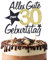 BETESSIN Torten Deko 30 Geburtstag Alles Gute zum Geburtstag 30 Jahre Happy 30th Birthday Cake Topper Kuchen Topper Kuchendeko 30 Geburstagstorte Deko Gold Schwarz Frauen Männer