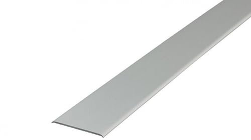 Self-Adhesive Anodised Aluminium Door Threshold - 30mm x 930mm (3.05 ft) Floor Trim Bar, Available in Multiple Finishes LLPG30K TMW Profiles (Silver)