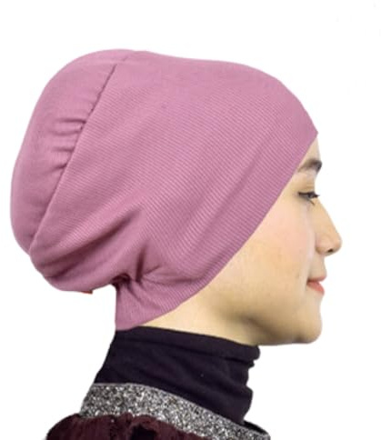 Mu Lan Song Shaper, rutschfester Dutt-Volumizer, Hijab-Schal, Mu Lan Unterschal, Mauve Purple, Large