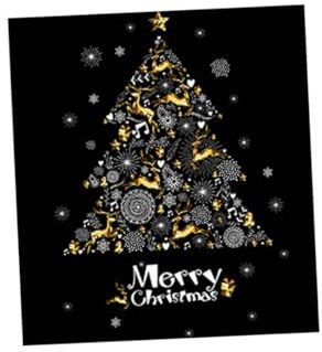Gadpiparty Removable Weihnachtsbaum Aufkleber Selbstklebend Weihnachts Baum Wandsticker Fensterbild Tannenbaum Deko Für Wohnzimmer Tür Schaufenster