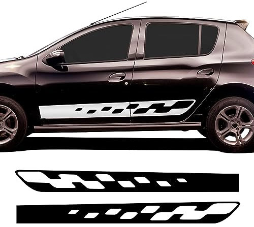 Karosserie Kofferraum Dekoration Aufkleber Taille Linien Aufkleber Tür Seitendekor Aufkleber für Dacia Sandero 2 RS