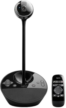 Logitech ConferenceCam BCC950 Conferencing System - FullHD PTZ Camera, Built-in Speaker Phone, Omnidirectional Mic, Remote Control, Extender Stem, USB Plug-And-Play, 960-000867 (Renewed)