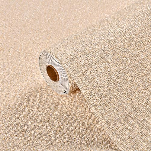 Ray-Velocity Papier Peint Texturé Autocollant 2,5 mm, Papier Peint Décoratif Imperméable, Papier Peint de Rénovation Murale, Rouleaux de Papiers Peints pour Chambre Cuisine Salon (Kaki, 50x1000cm)