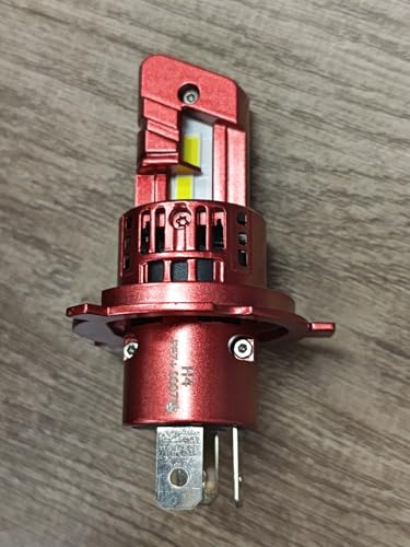 Torchbeam Ampoule LED H4, 6500K Cool White, 600% Plus Lumineuse, Pour Phares Automobiles, Avec Ventilateur de Refroidissement 14000RPM, Plug and Play (Lot de 2)