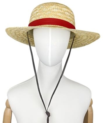 Sombrero de paja grande Luffy de una pieza para cosplay o uso diario para adultos