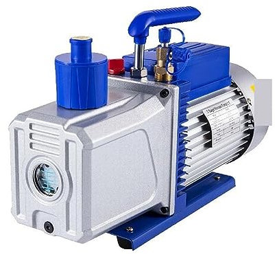 Vacuum Pump Vacuum Pump 6-10 CFM 1 Double Stage Air Conditioning Vacuum Pump 5PA Ultimate Vacuum Refrigerant HVAC Air Tool Superior Comfort and Portability(6 CFM 1-2 HP)