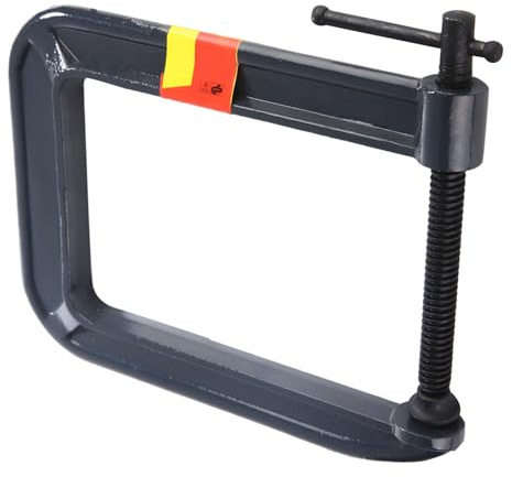 KooingTech Deep Throat C Clamp, Clamping Thickness 100mm*Depth 185mm Heavy Duty Deep Throat U Clamp, G Type Clamping Device for Various Manufacturing Fields